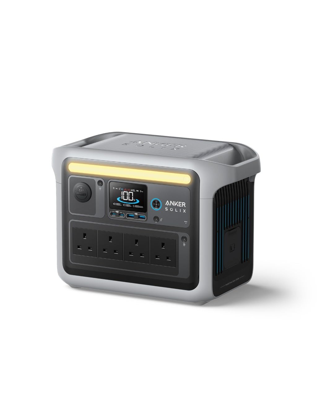 Anker SOLIX C1000 Portable Power Station, 1800W Solar Generator, Full Charge in 58 Min with UltraFast Charge Mode, LiFePO4 Power Station for Outdoor C