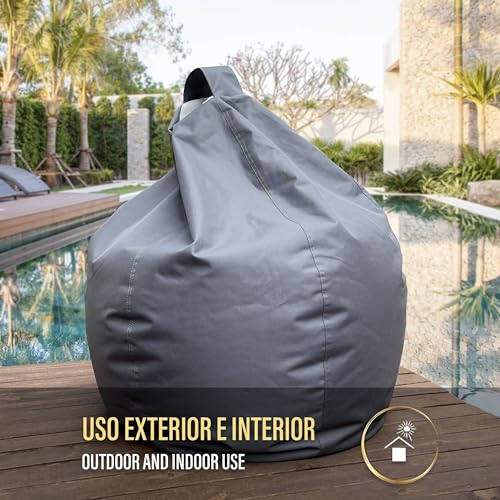 Aiire Modern Outdoor Bean Bag – Giant Pear Bean Bag XXL without Filling Included for Terrace or Garden – Bean Bag Chair Living Room or Youth Room Deco