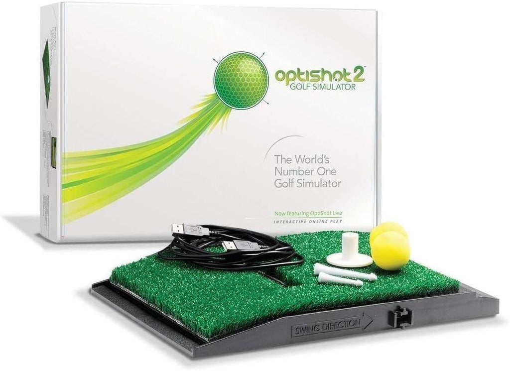 GolfBaysUK Optishot 2 Golf Simulator Bundle – You Get Deep Golf Enclosure, 1.5M X 1.5M Golf Mat, Optishot2 Golf Simulator - For Home - Train from Home
