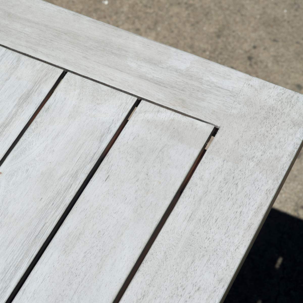 Gardenesque Patio Garden Furniture Set - Light Grey Wooden Garden Set - Repton Lounge - Outdoor Table & Chairs - Durable and Comfortable Design - With