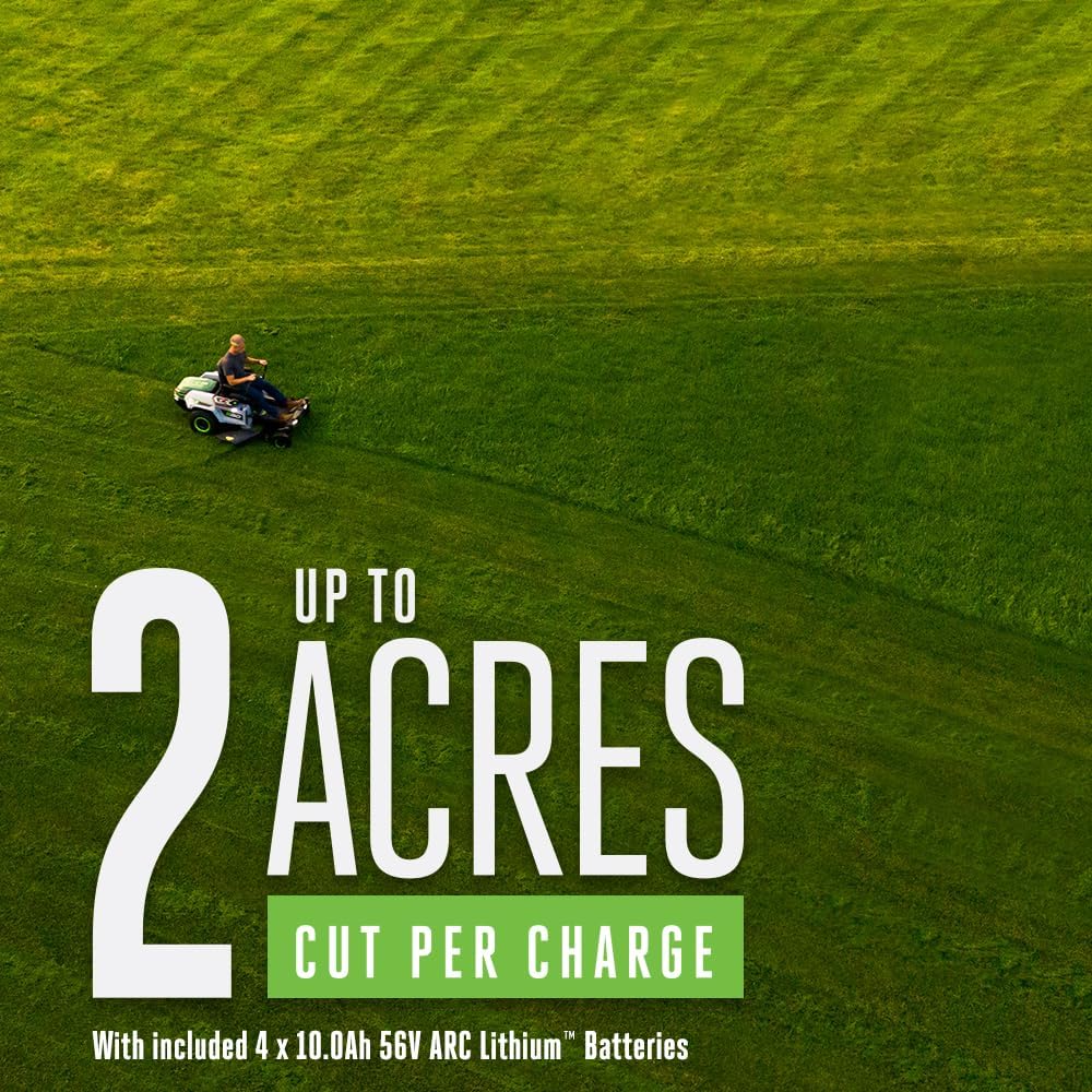 EGO Power+ Z6 42" Zero Turn Riding Lawn Mower Electric, 22HP Equivalent