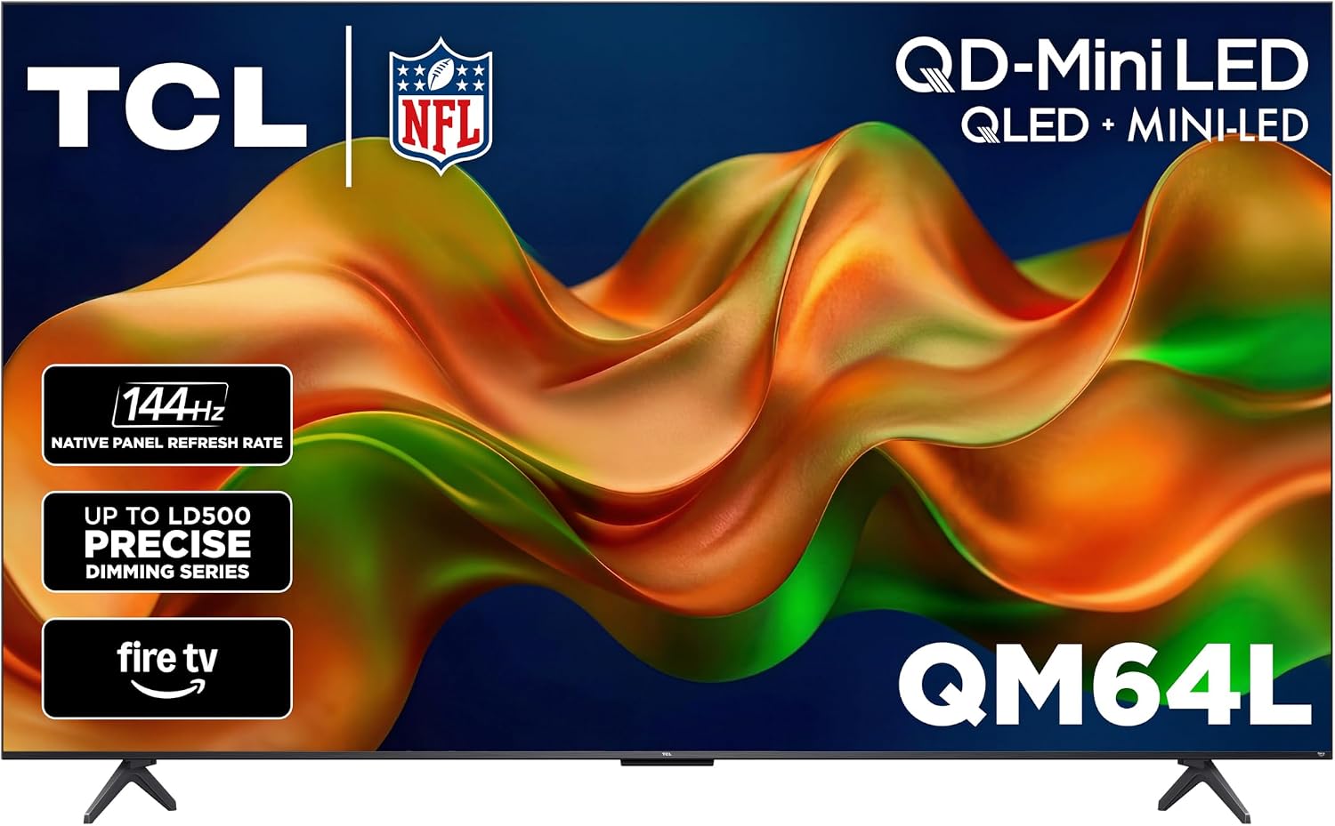 TCL 85-Inch QM64L Series | Mini LED QLED 4K HDR Gaming TV for Sports & Movies | 85QM64L, 2026 | 144Hz VRR, Dolby Vision Atmos, Alexa+ Voice Remote