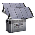 ALLPOWERS MPPT Solar Generator S2000 Pro, 2400W 1500wh Portable Power Station with 2 * 200W Folable Solar Panels Included, Solar Mobile Battery Pack f