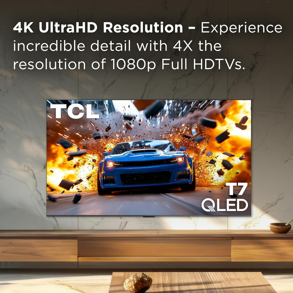 TCL 75" T7 4K QLED Google TV with 144Hz Gaming (75T7)
