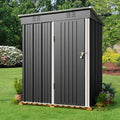 Lofka 5'x 3'Outdoor Storage Shed, Metal Outdoor Storage Cabinet with Single Lockable Door, Waterproof Tool Shed, Backyard Shed for Garden, Patio and L
