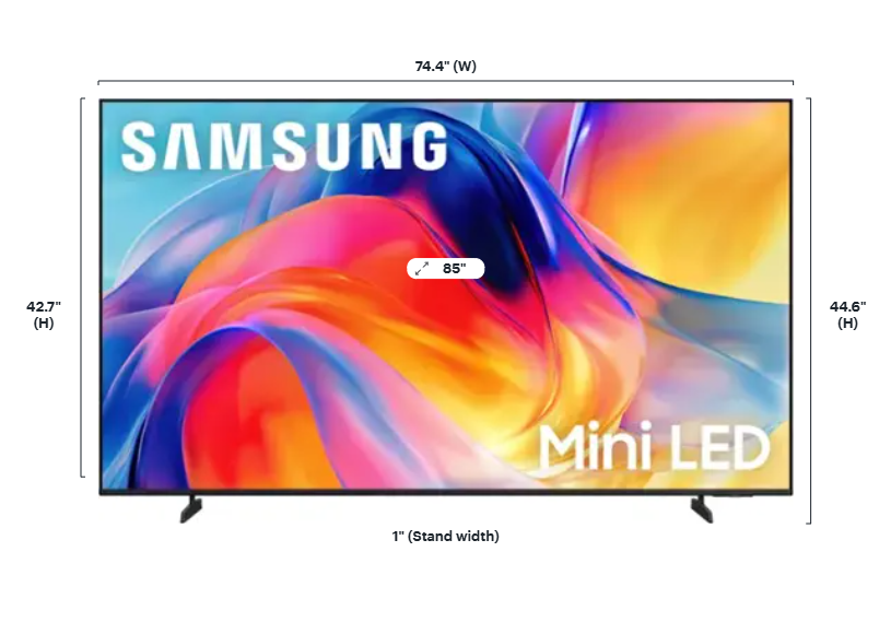 Samsung - 85" Class M70H Series Mini LED 4K UHD SamsungVision AI Smart Tizen TV (2026)